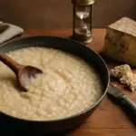Risotto al castelmagno: il processo lento che sviluppa il sapore intenso e cremoso