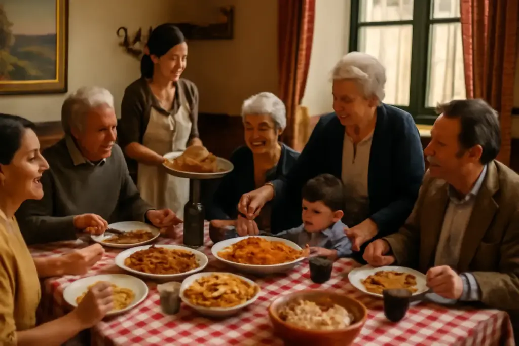 Come si celebrava una domenica in trattoria? I riti e i sapori che hanno cambiato il significato del pranzo in famiglia